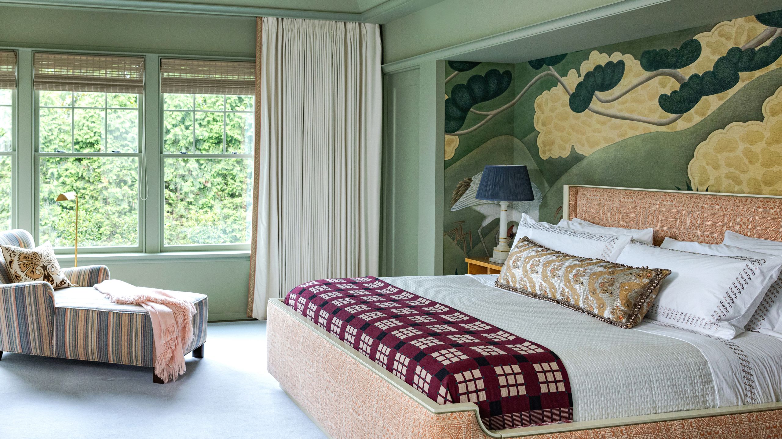 Designer wallpaper room interior